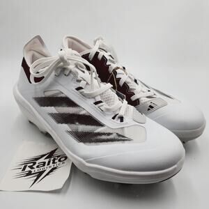 Mens Size 8 Adidas Baseball Cleats Adizero Impact TPU Cloud White Black IH3461
